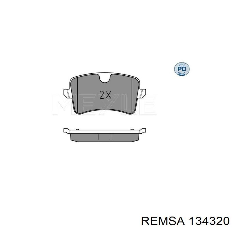 Задні гальмівні колодки Remsa 134320 ціна, від 34.26 USD