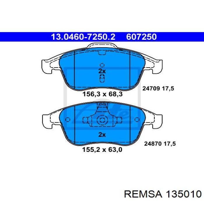 Гальмівні колодки Raiso RP1788 ціна, від 23.39 USD