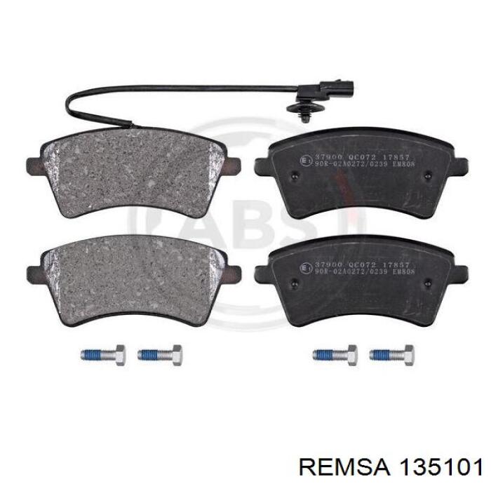 135101 Remsa колодки гальмівні передні, дискові