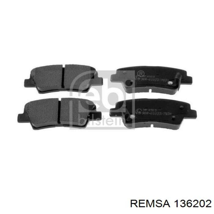 Задні гальмівні колодки Remsa 136202 ціна, від 22.32 USD