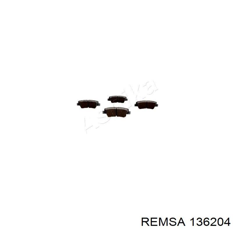 136204 Remsa колодки гальмові задні, дискові