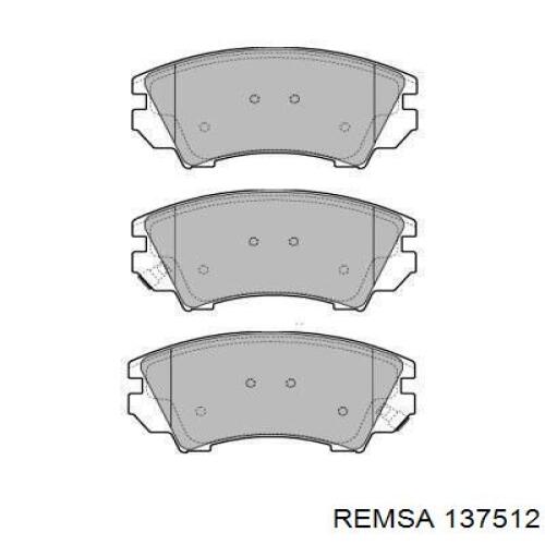 Передні тормозні колодки 137512 Remsa