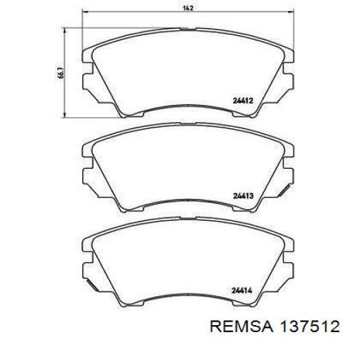 Тормозні колодки Remsa 137512
