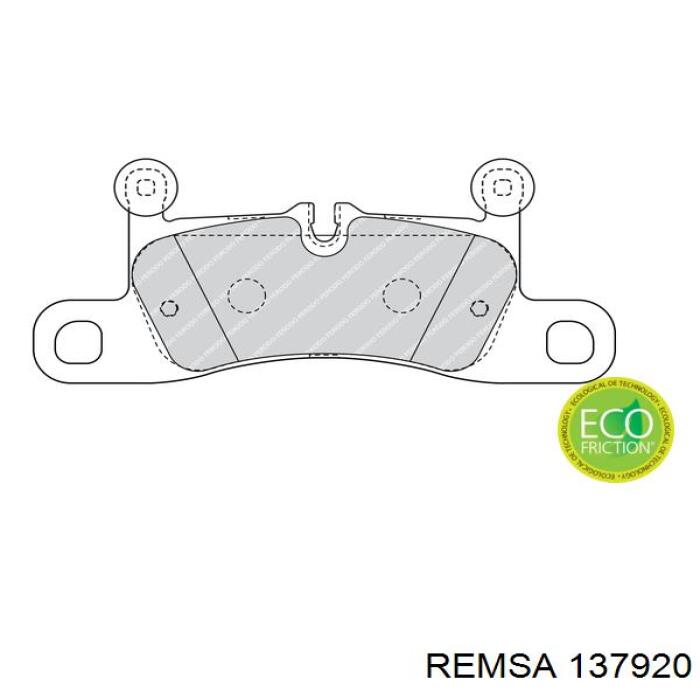 Задні дискові колодки Remsa 137920