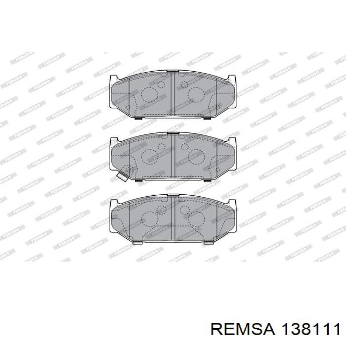 Гальмівні колодки Remsa 138111 ціна, від 17.63 USD
