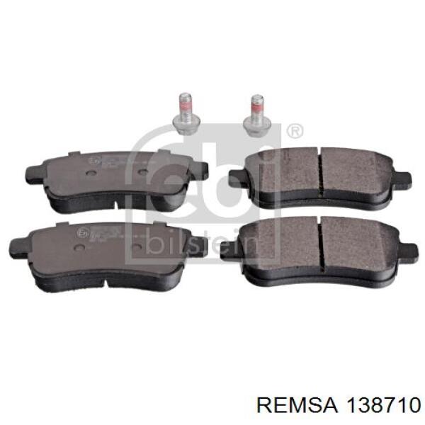 Задні гальмівні колодки Remsa 138710 ціна, від 19.45 USD