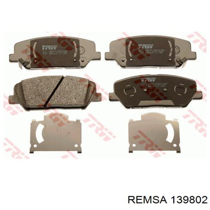 Гальмівні колодки Remsa 139802 ціна, від 28.56 USD