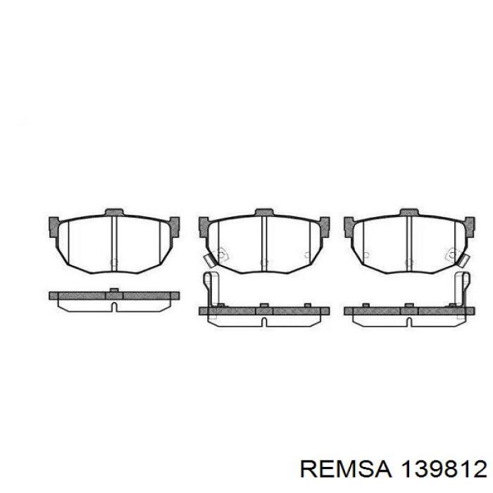 Тормозні колодки Remsa 139812