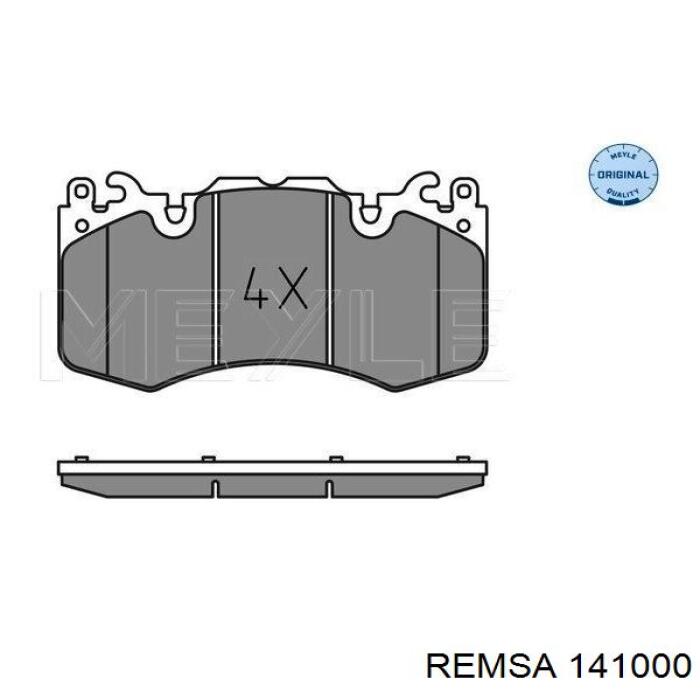 Колодки гальмівні передні, дискові 141000 Remsa