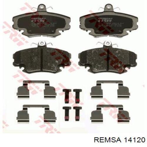 14120 Remsa колодки гальмівні передні, дискові