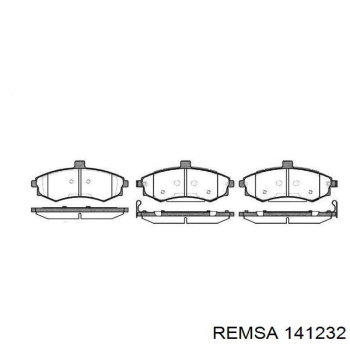 Передні тормозні колодки 141232 Remsa