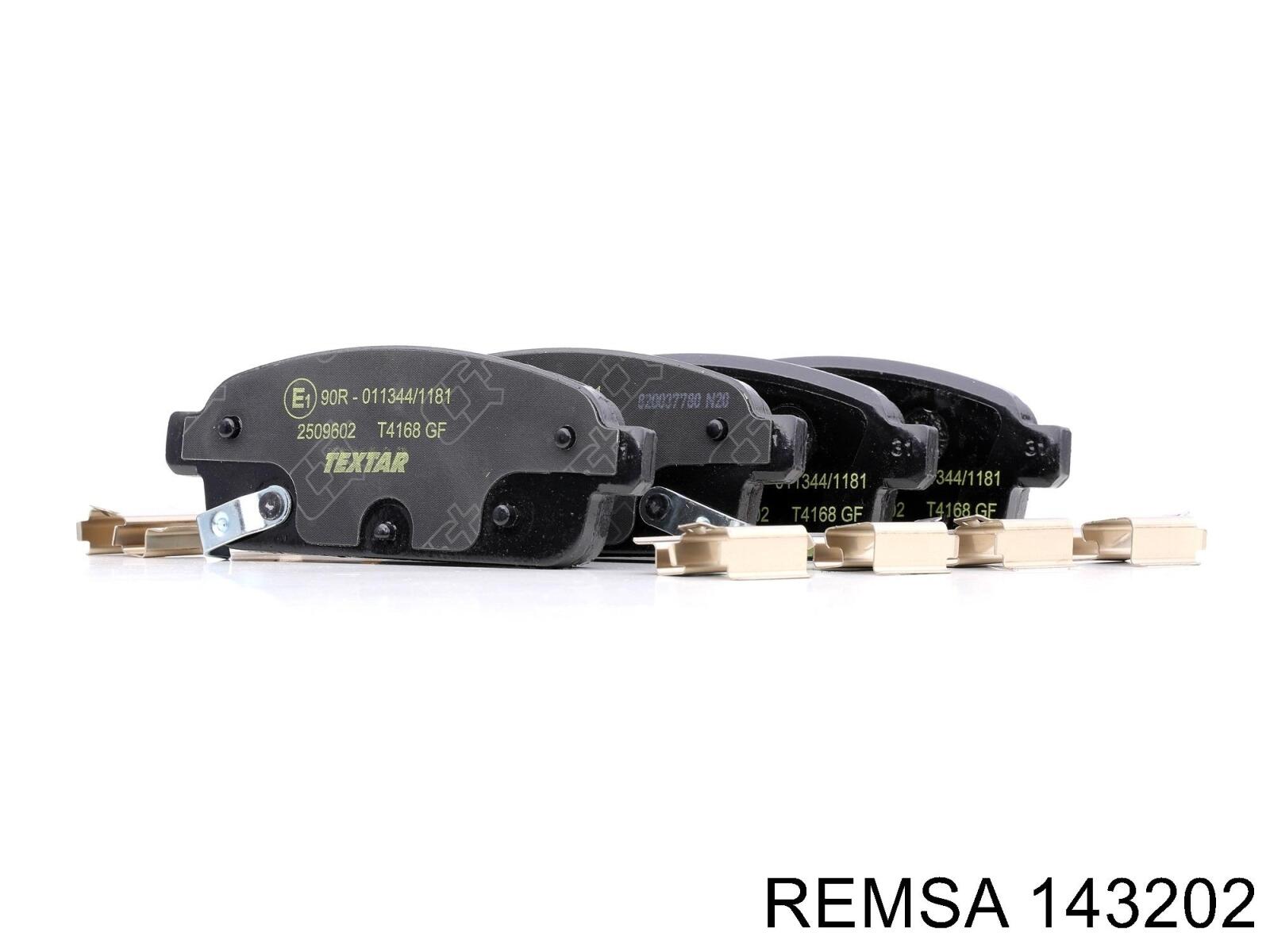 Задні дискові колодки Remsa 143202