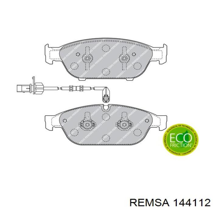 Гальмівні колодки Remsa 144112 ціна, від 42.68 USD