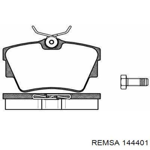 Гальмівні колодки Remsa 144401 ціна, від 32.71 USD
