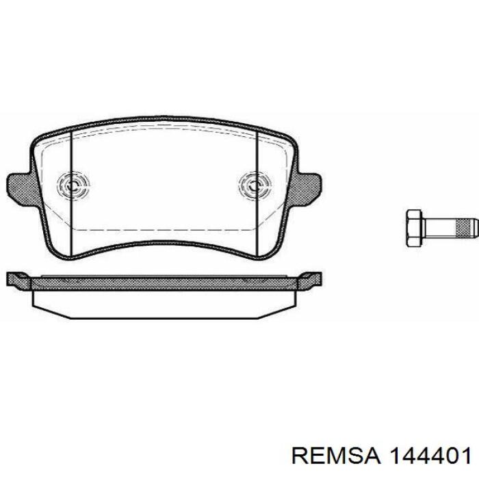 144401 Remsa колодки гальмівні передні, дискові
