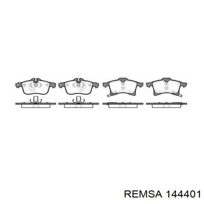 Передні тормозні колодки 144401 Remsa