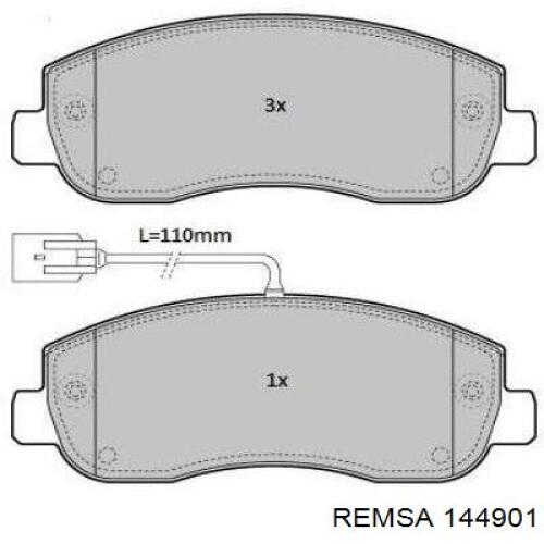 Тормозні колодки Remsa 144901