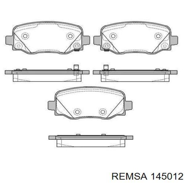 Задні гальмівні колодки 145012 Remsa