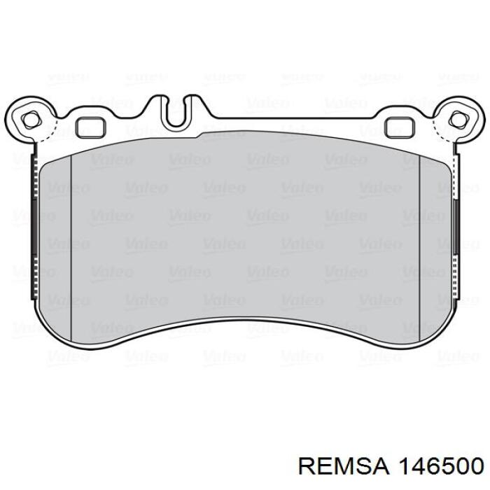 Гальмівні колодки Remsa 146500 ціна, від 36.60 USD