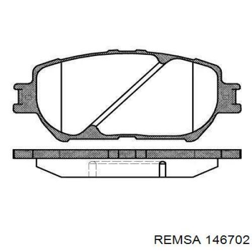146702 Remsa колодки гальмівні передні, дискові