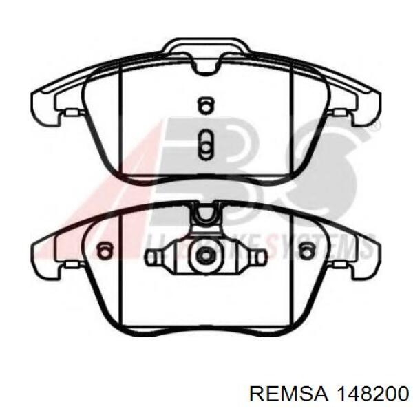 Колодки гальмівні передні, дискові 148200 Remsa