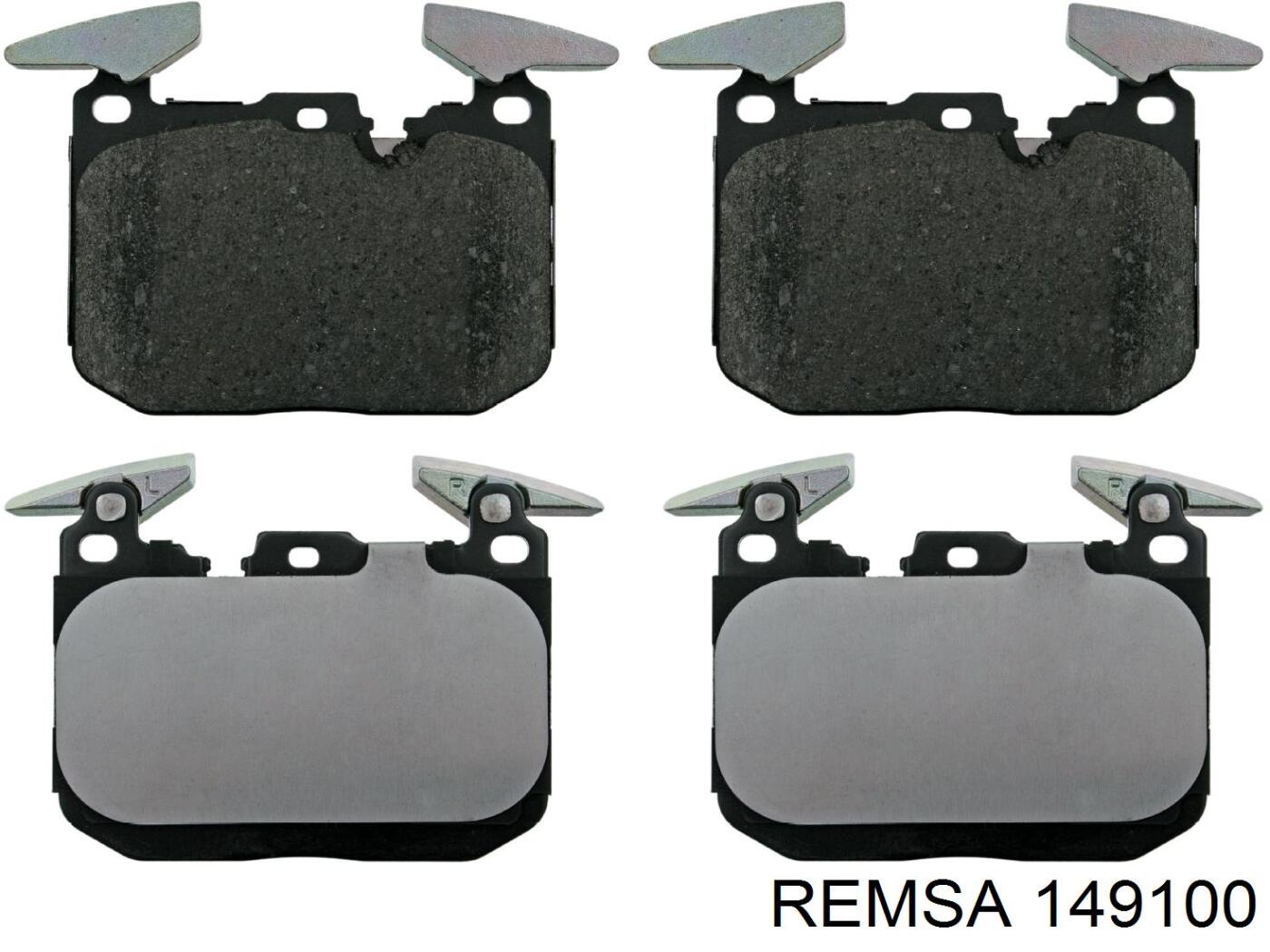 Гальмівні колодки Remsa 149100 ціна, від 38.53 USD