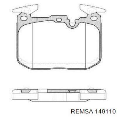 Гальмівні колодки Remsa 149110 ціна, від 43.04 USD