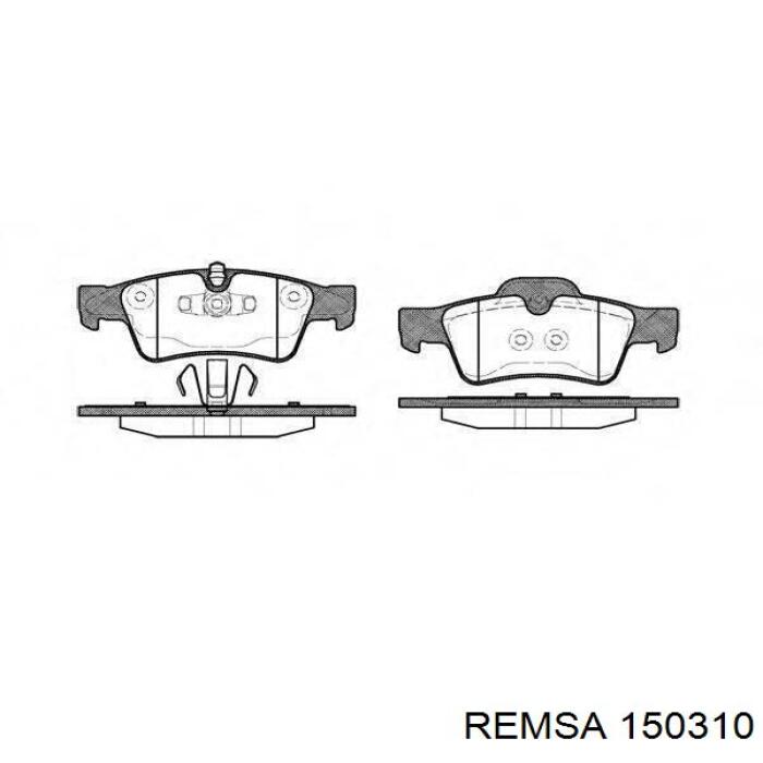 Задні дискові колодки Remsa 150310