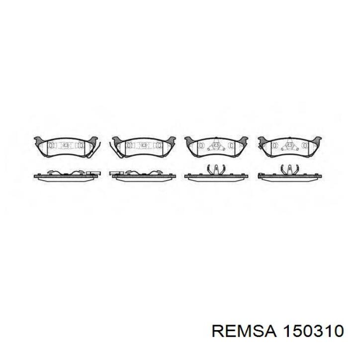 Купити 150310 Remsa Задні колодки