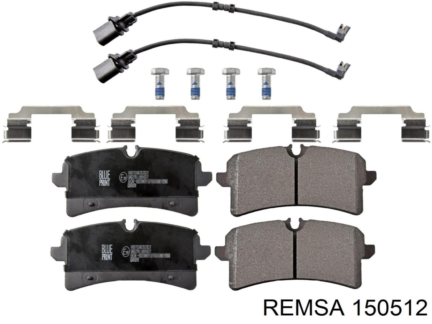 Задні дискові колодки Remsa 150512
