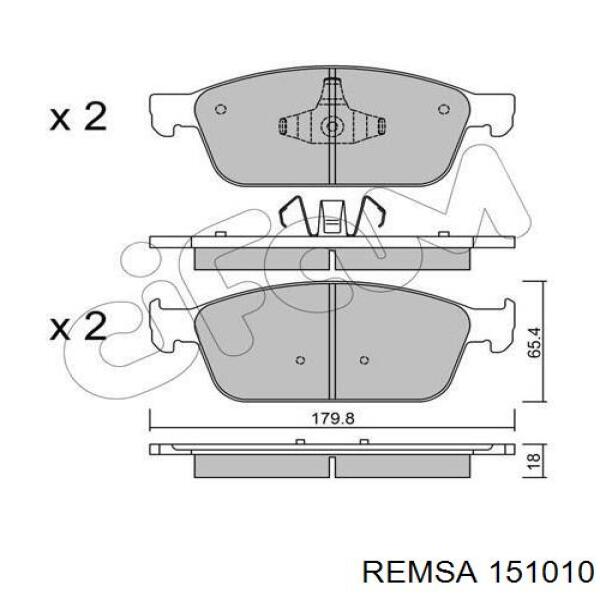 Гальмівні колодки Remsa 151010 ціна, від 29.42 USD