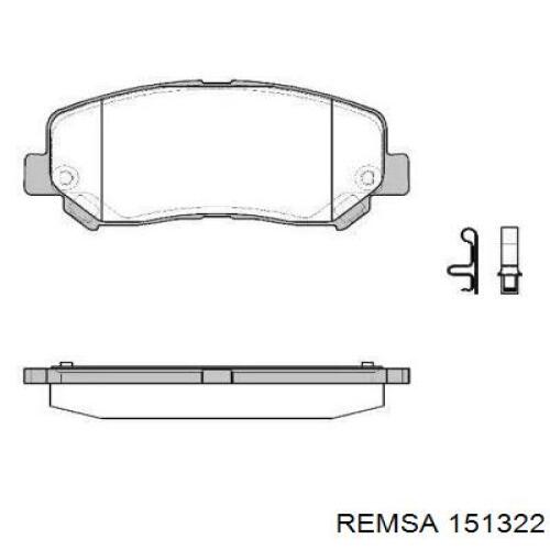 Гальмівні колодки Remsa 151322 ціна, від 30.47 USD