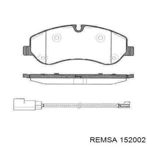 Передні тормозні колодки 152002 Remsa