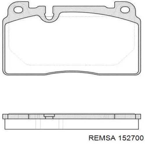 152700 Remsa колодки гальмівні передні, дискові