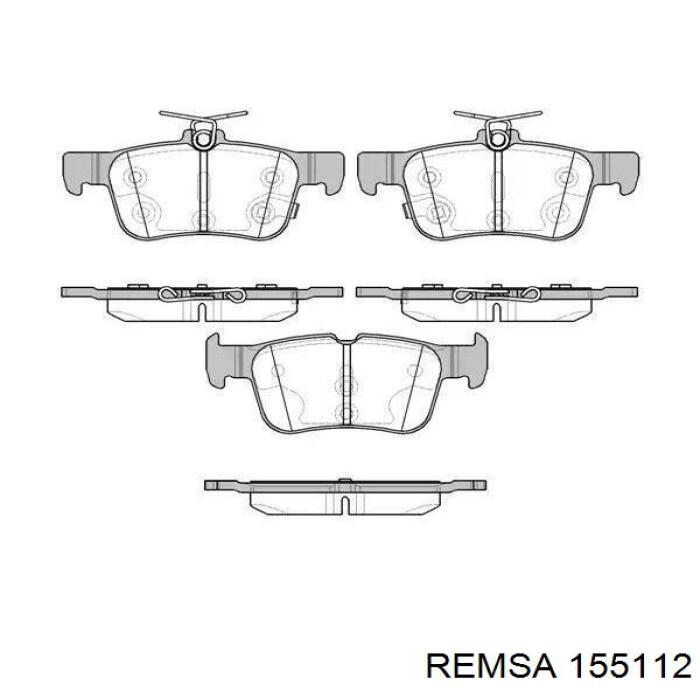 Задні гальмівні колодки Remsa 155112 ціна, від 26.57 USD