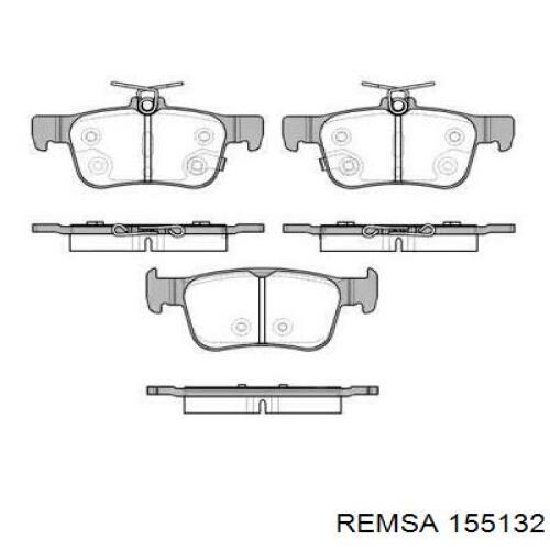 Задні гальмівні колодки 155132 Remsa