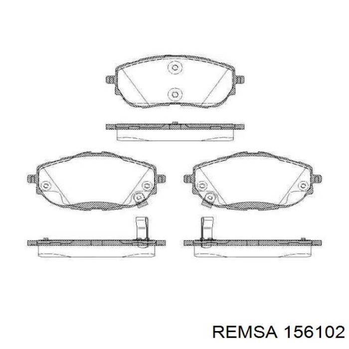 156102 Remsa колодки гальмівні передні, дискові
