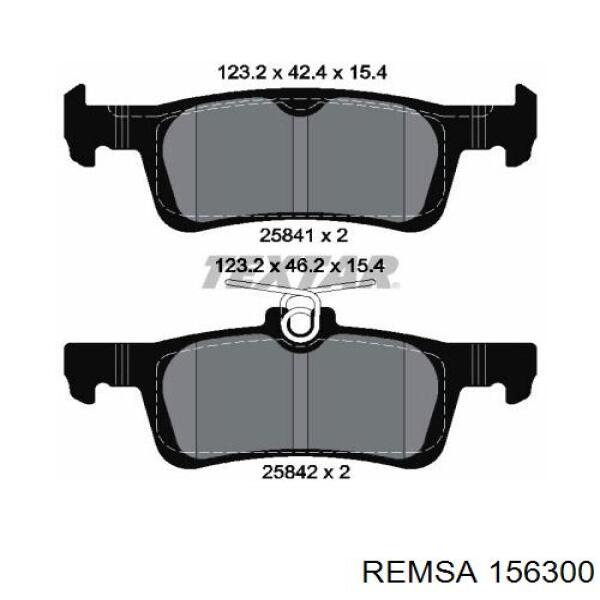Задні гальмівні колодки Remsa 156300 ціна, від 21.04 USD