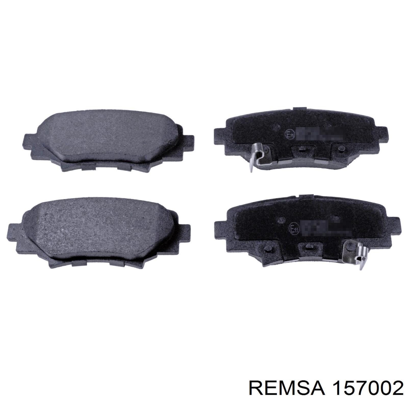 Задні гальмівні колодки Remsa 157002 ціна, від 22.09 USD