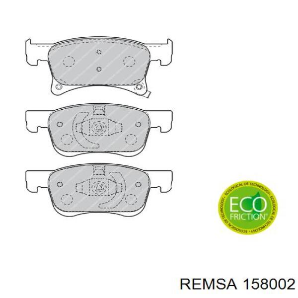 158002 Remsa Передні гальмівні колодки