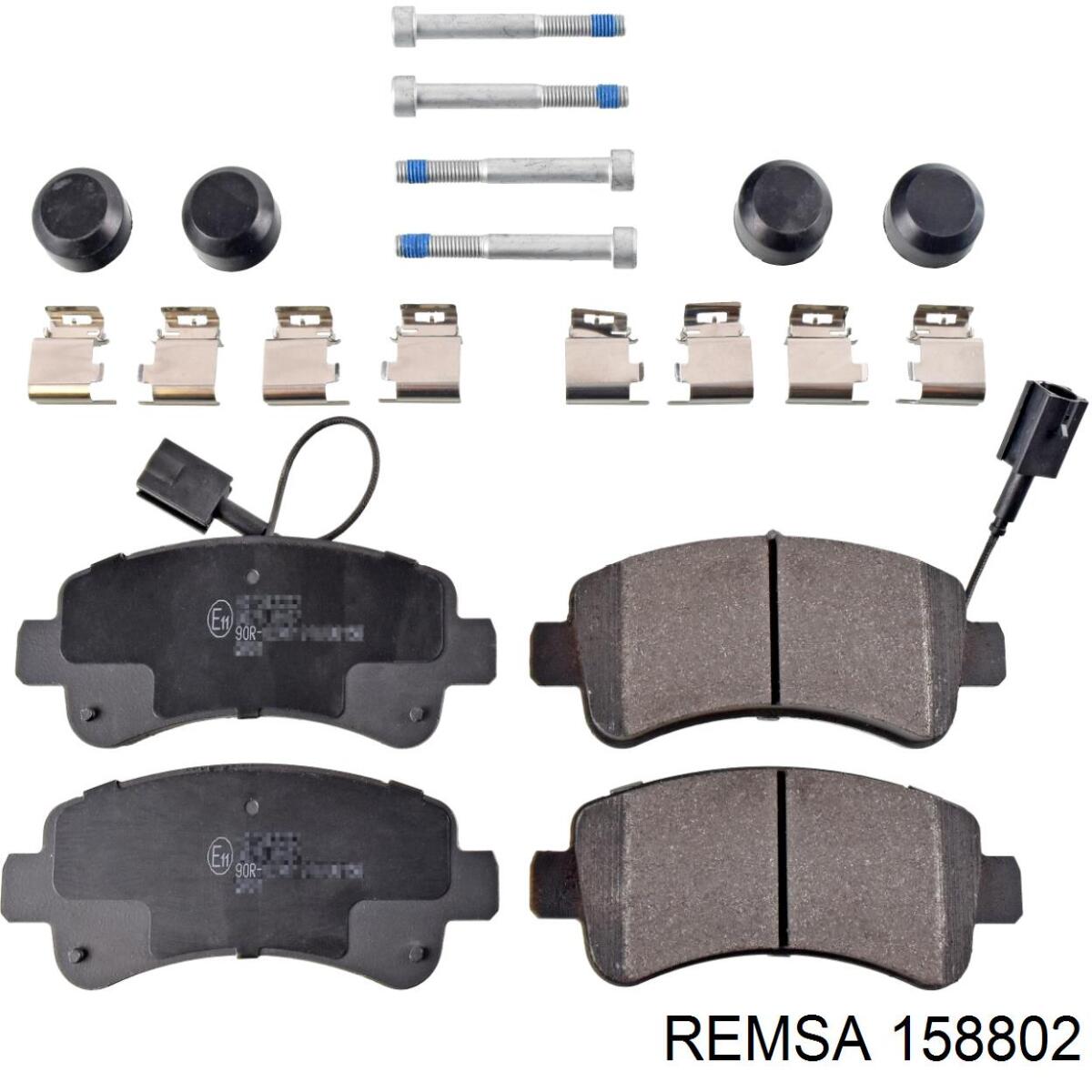 Задні гальмівні колодки Remsa 158802 ціна, від 27.74 USD