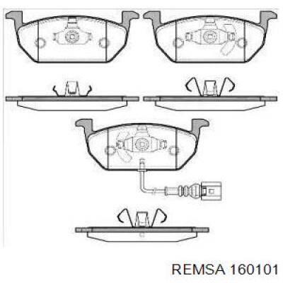 Гальмівні колодки Remsa 160101 ціна, від 26.66 USD