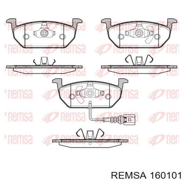 160101 Remsa колодки гальмівні передні, дискові