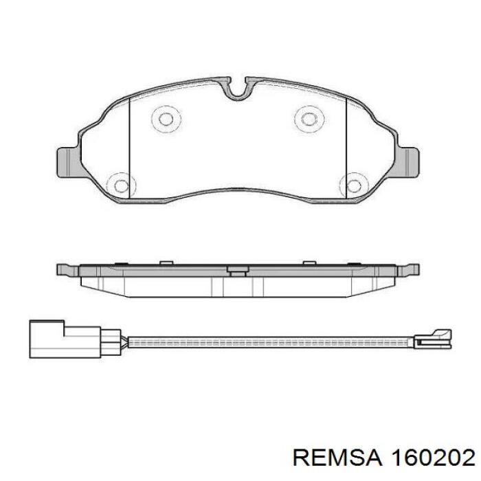 Гальмівні колодки Remsa 160202 ціна, від 32.01 USD