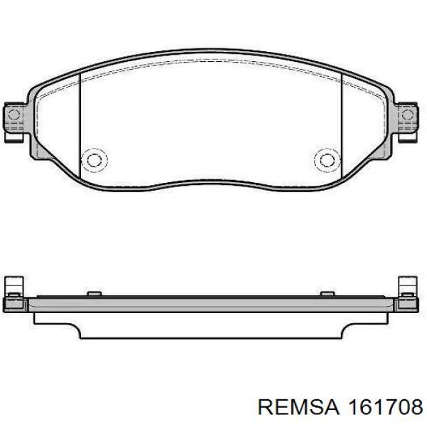 Гальмівні колодки Remsa 161708 ціна, від 28.08 USD