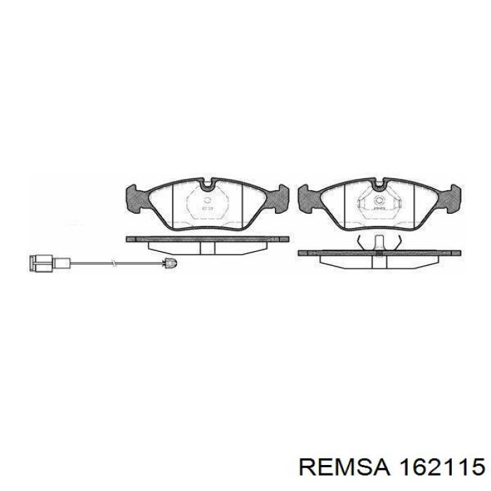 Задні гальмівні колодки Remsa 162115 ціна, від 27.60 USD