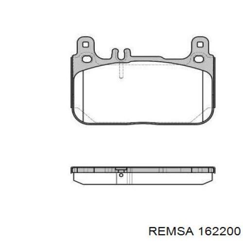 Задні гальмівні колодки Remsa 162200 ціна, від 25.62 USD