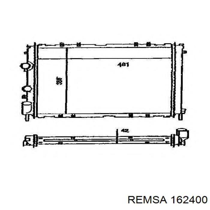 Задні гальмівні колодки Remsa 162400 ціна, від 20.76 USD