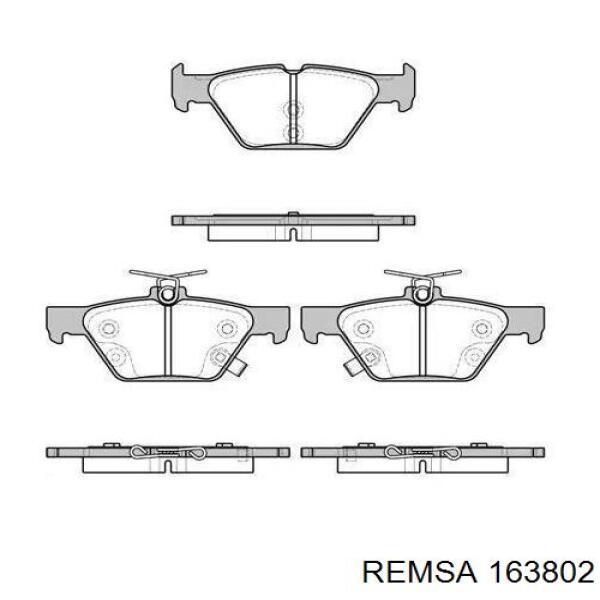 Купити 163802 Remsa Задні колодки