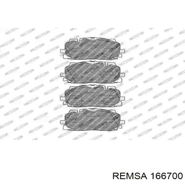 Гальмівні колодки Remsa 166700 ціна, від 37.06 USD